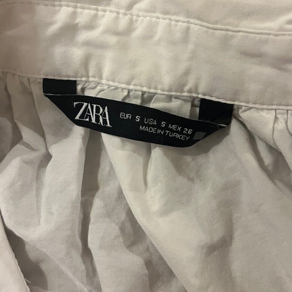 Zara Poplin Puff Short Sleeve and Ruffle Collar - Picture 5 of 10